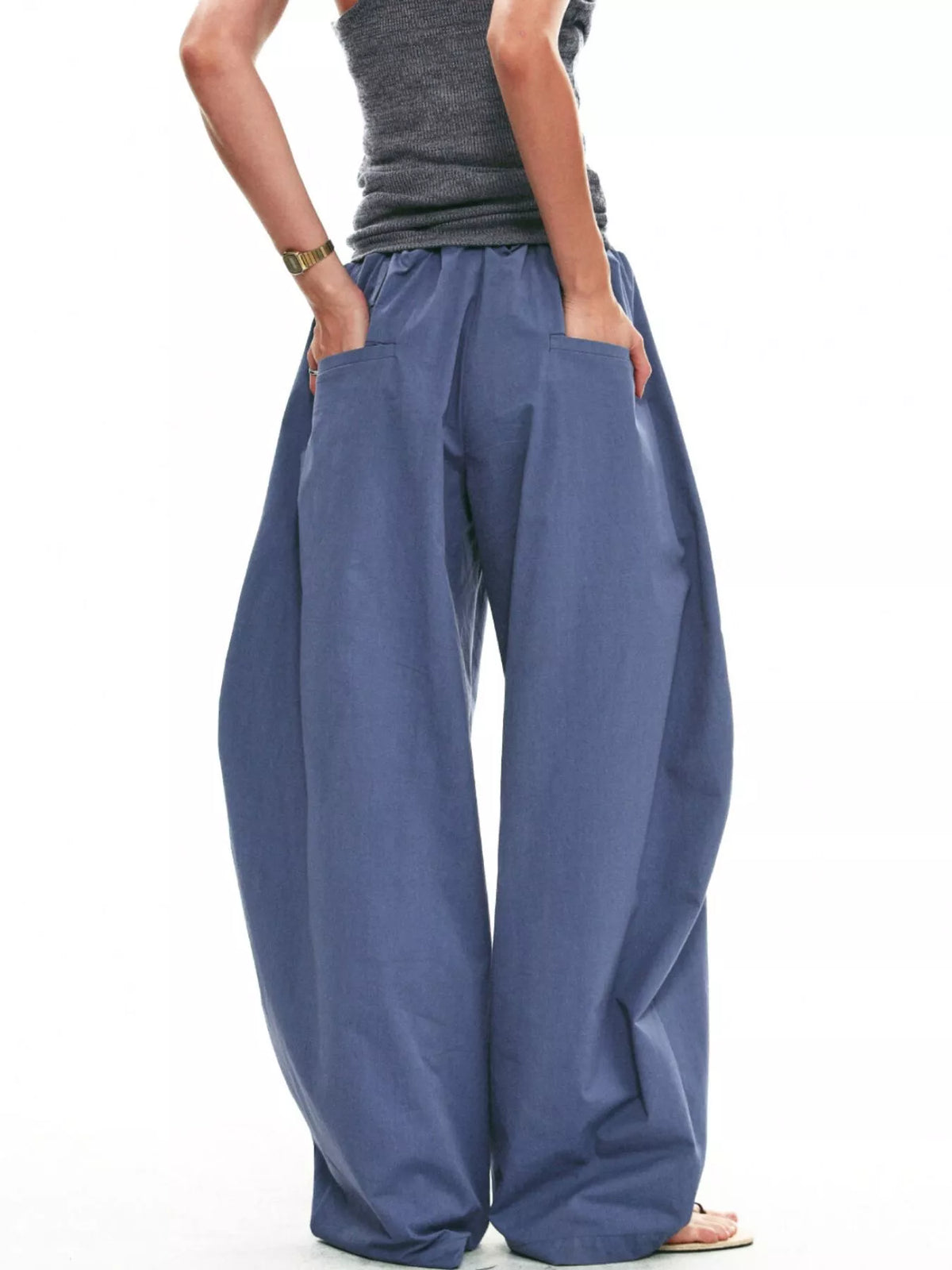 Drawstring Wide-leg Pants (5)