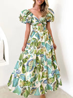 Off-shoulder Floral Tiered Dress Ruffle Details (14)