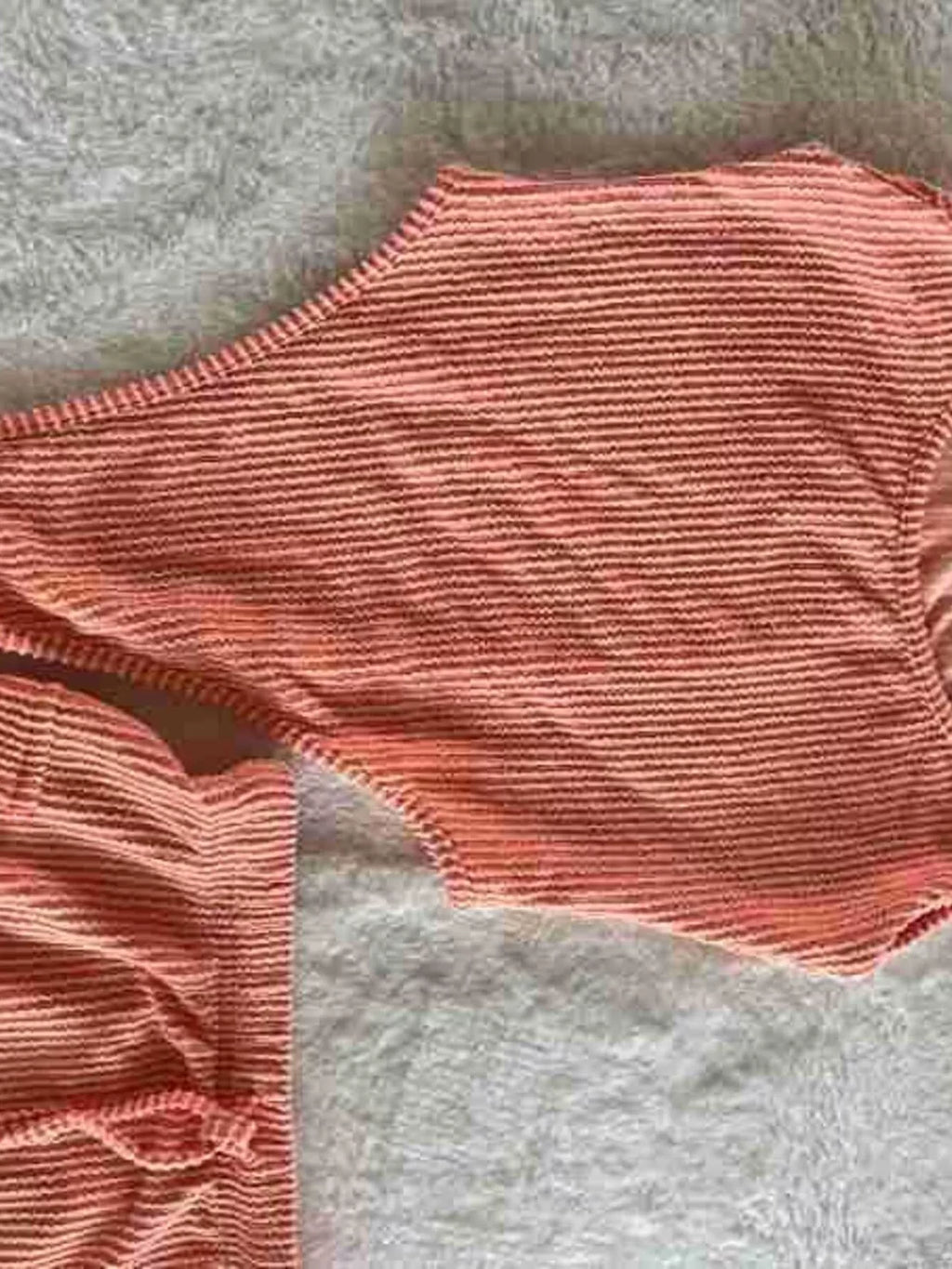 Ribbed Knit Bodysuit Drawstring Skirt Set (13)