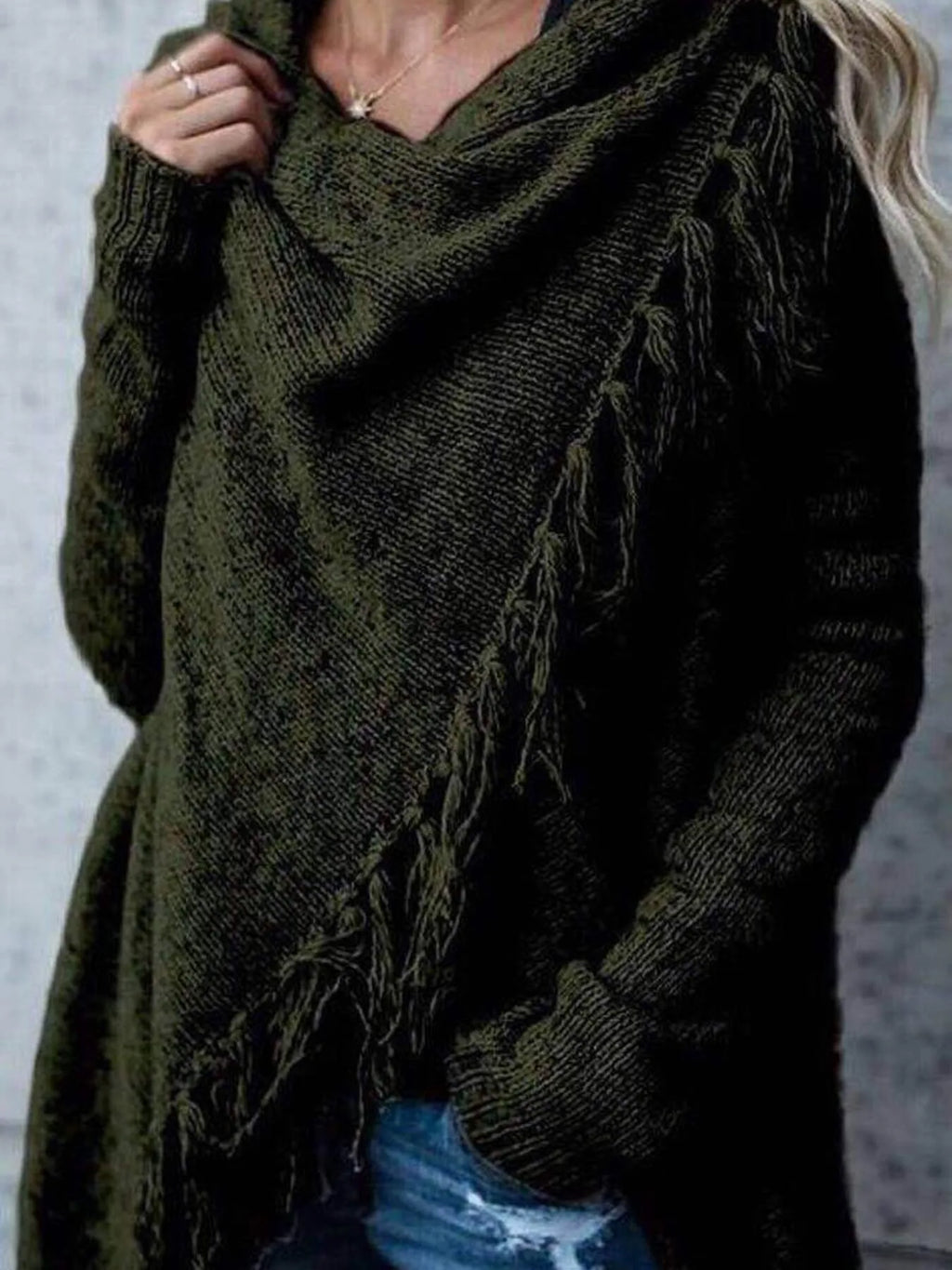 Fringe Long Sleeve Wrap Cardigan (5)