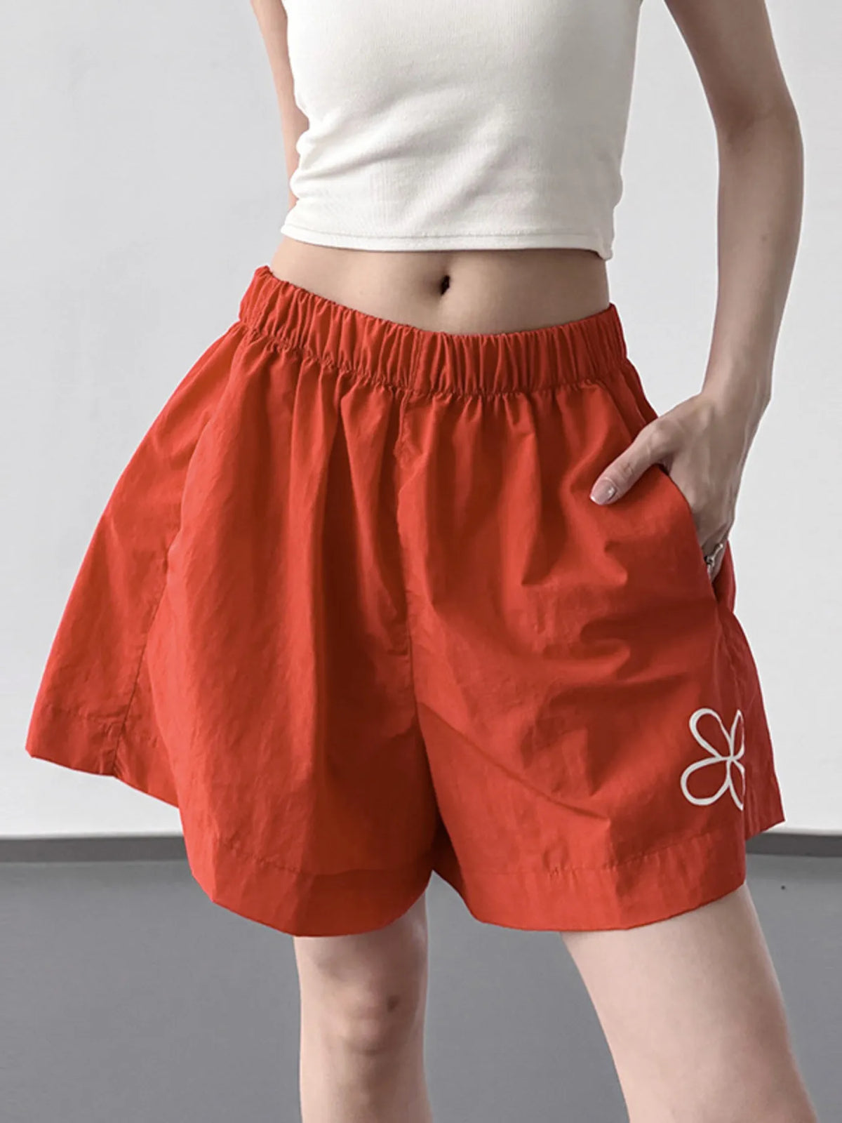 Elastic Waist Shorts (14)