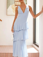 Sleeveless Ruffled Layered Backless Maxi Dress (8)