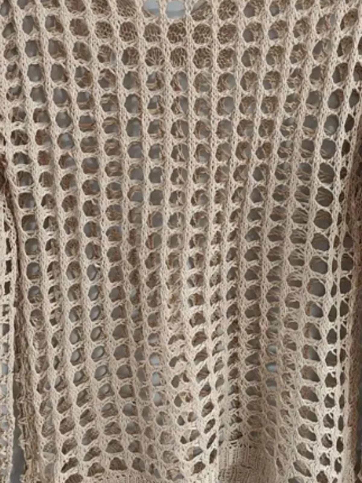 Crochet Long Sleeve Knit Cover Up (9)