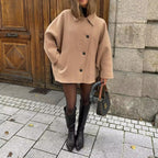 Autumn Wool Blended Short Coat photo 2