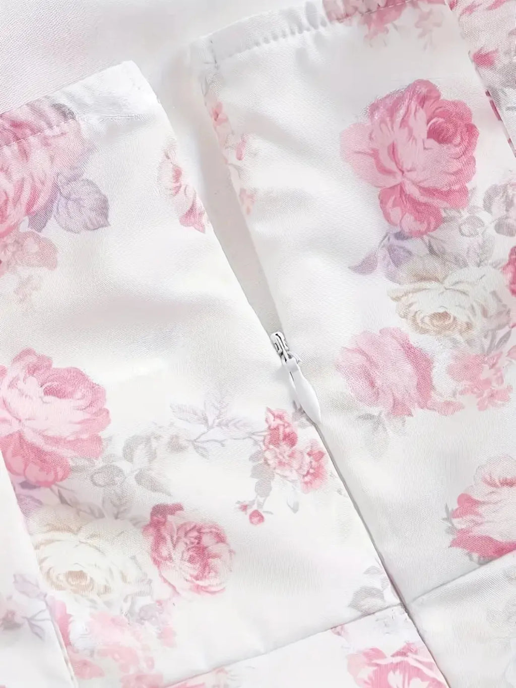Ruffled Hem Floral Tie-strap Mini Dress (4)