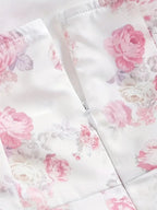 Ruffled Hem Floral Tie-strap Mini Dress (4)