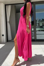 Surplice Sleeveless Slit Maxi Dress (9)
