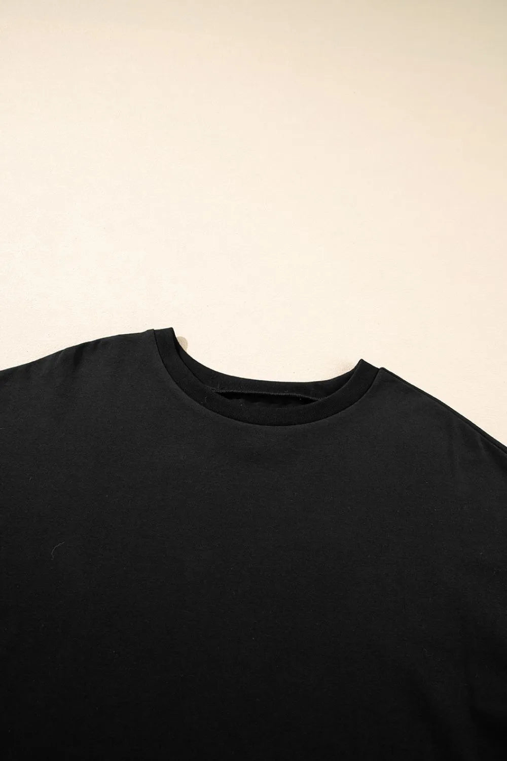 Loose Half Sleeve Hi Low Hem T Shirt (22)