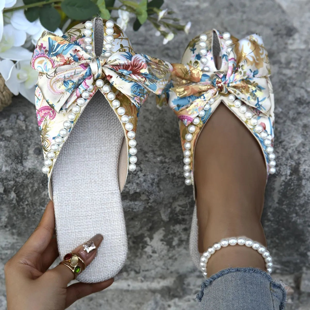 Round Toe Flats Sandals (3)