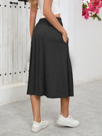Elastic Waist Skirt Pockets (13)
