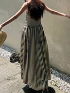 Striped Sleeveless Maxi Dress (2)