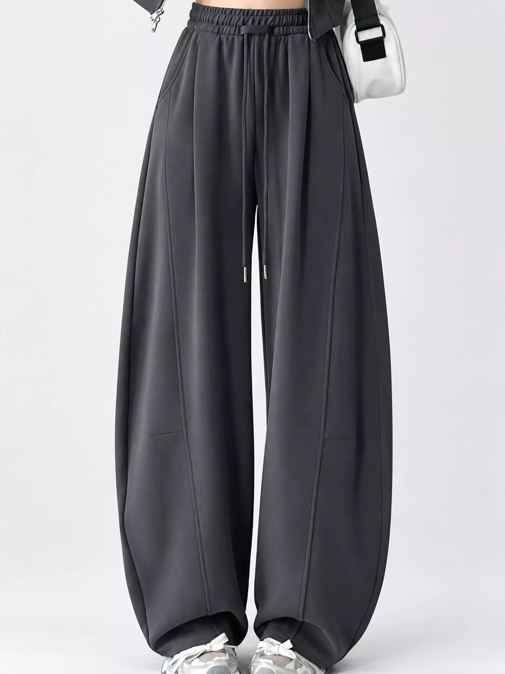 Full Size Drawstring Loose Fit Wide-leg Sweatpants Plus (25)