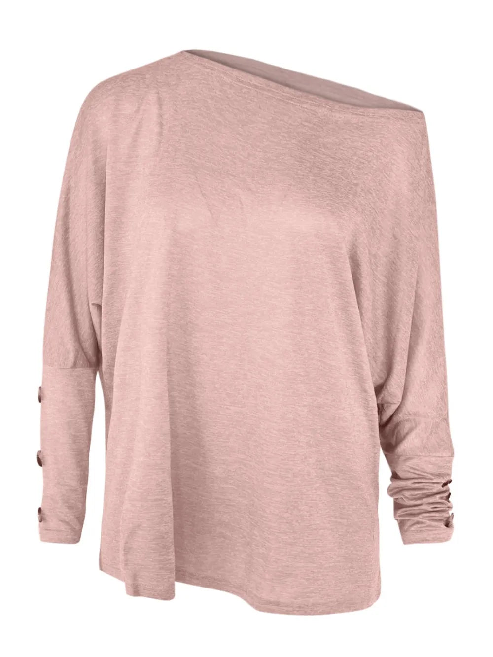 One Shoulder Long Sleeve T-shirt (8)