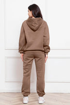 Drop Shoulder Long Sleeve Hoodie Pants Set (18)