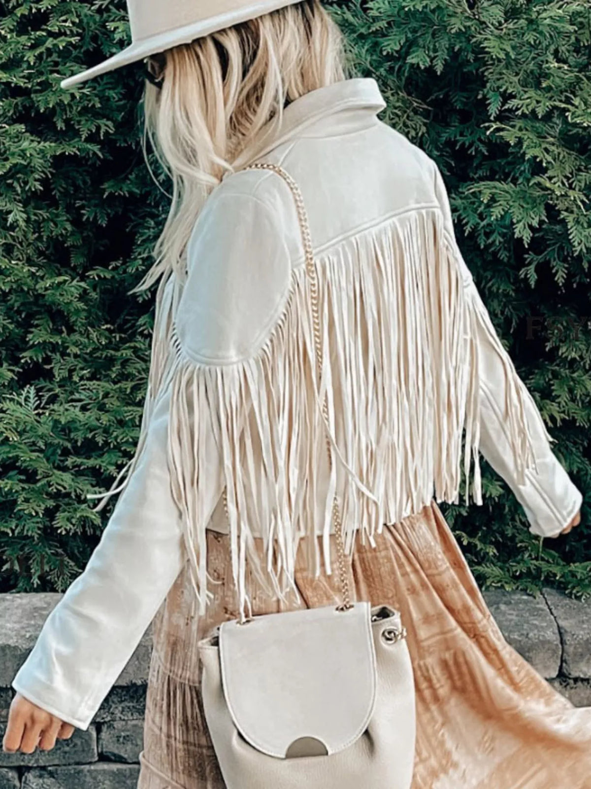 Fringe Open Front Cropped Jacket (2)