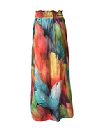 Printed Maxi Skirt Pockets (3)