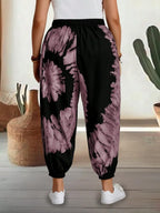 Tie-dye Elastic Waist Pants (2)