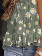 Ruffled Printed Halter Neck Cami Top (18)
