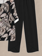 Printed Half Sleeve Top Pants Set (6)