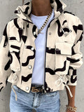 Snap Down Cropped Jacket