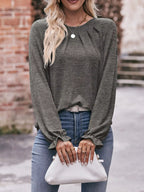 Ruffle Cuff Long Sleeve T-shirt (28)
