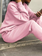 Half Zip Sweatshirt Pants Set (20)