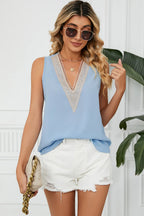 V-neck Wide Strap Tank