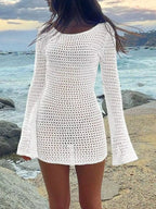 Cutout Crochet Knit Cover Up Dress (9)