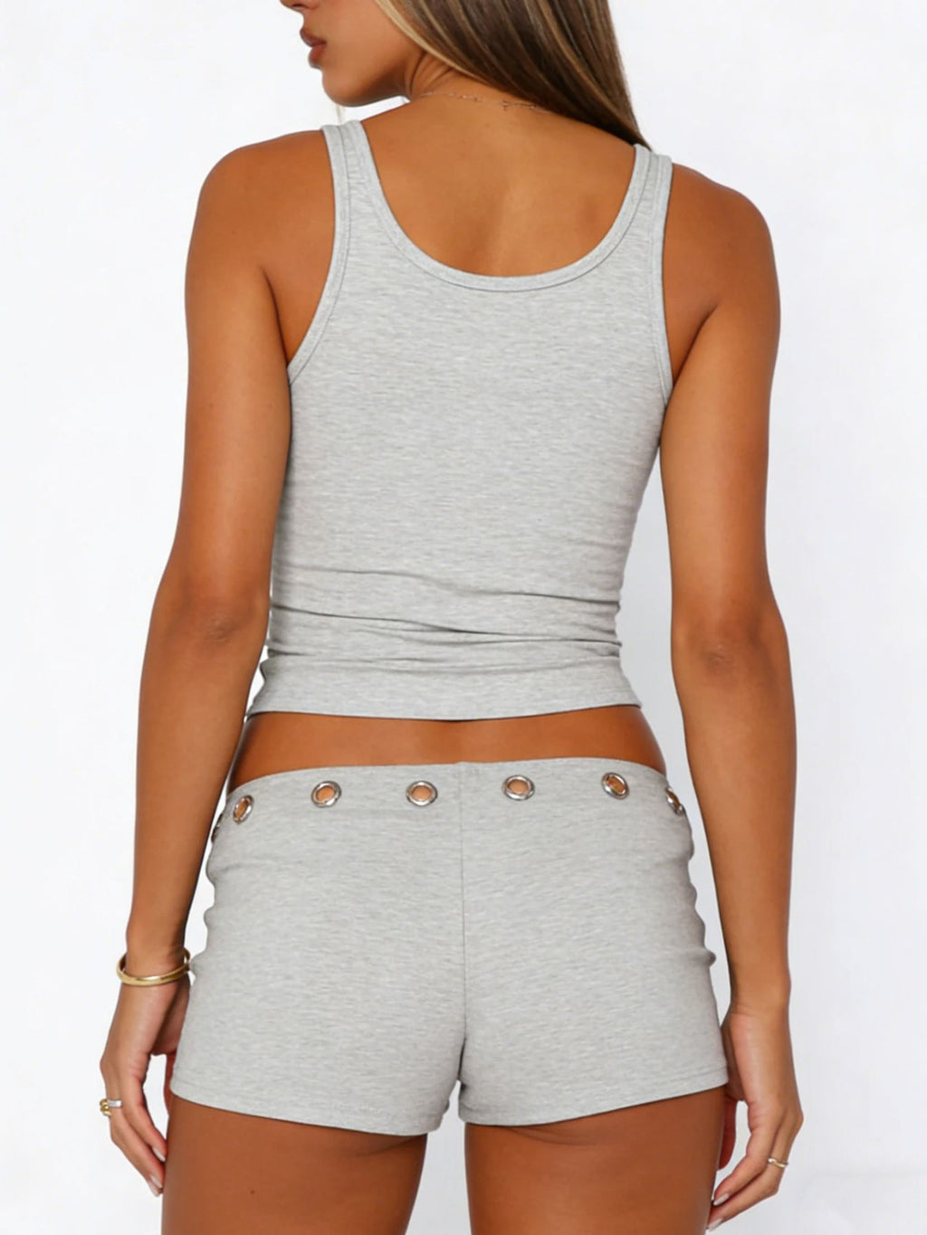 Wide Strap Tank Shorts Set (32)