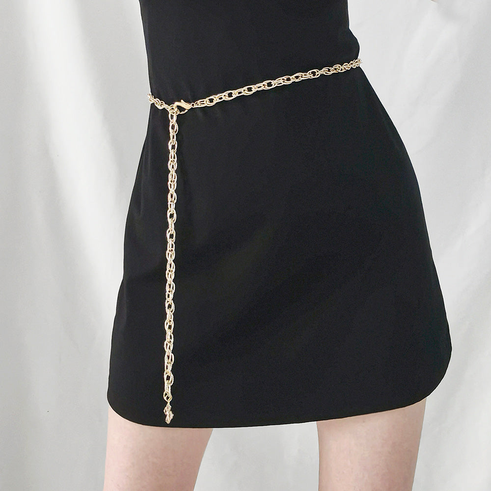 Chain Rhinestone Flower Dress photo 5