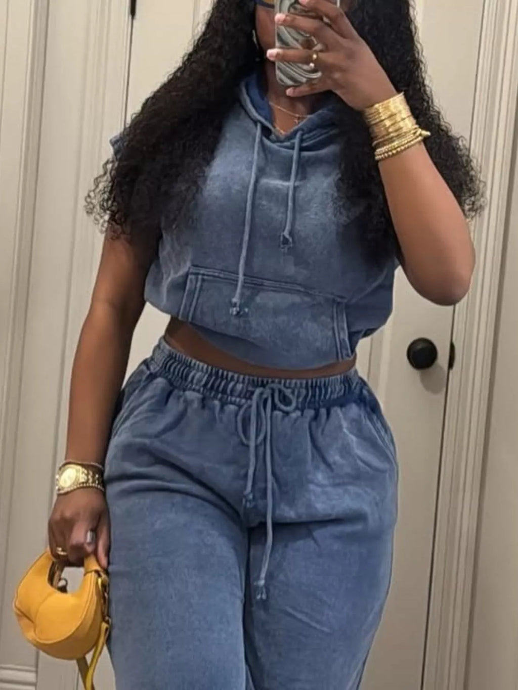 Hooded Crop Top Shorts Set (5)