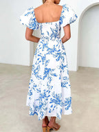 Off-shoulder Floral Tiered Dress Ruffle Details (11)