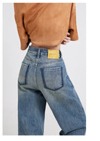 Wide Leg Jeans High Waist Baggy Straight Trousers photo 35