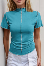 Wave Ruffle Slim Top (12)