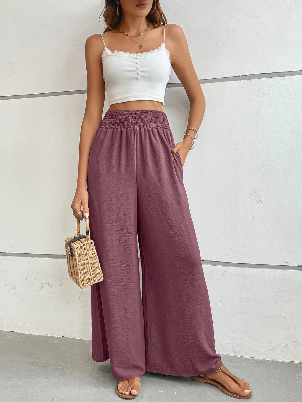 High-waisted Wide Leg Pants (20)