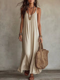 Full Size Scoop Neck Spaghetti Strap Maxi Dress Plus