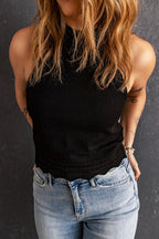 Scalloped Openwork Grecian Neck Tank (8)