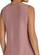Eyelet V-neck Tank (15)