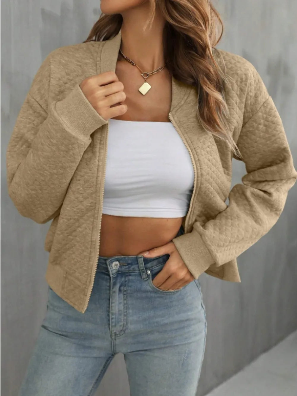 Zip Up Long Sleeve Jacket (10)