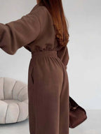 Zip Front Long Sleeve Jumpsuit (5)