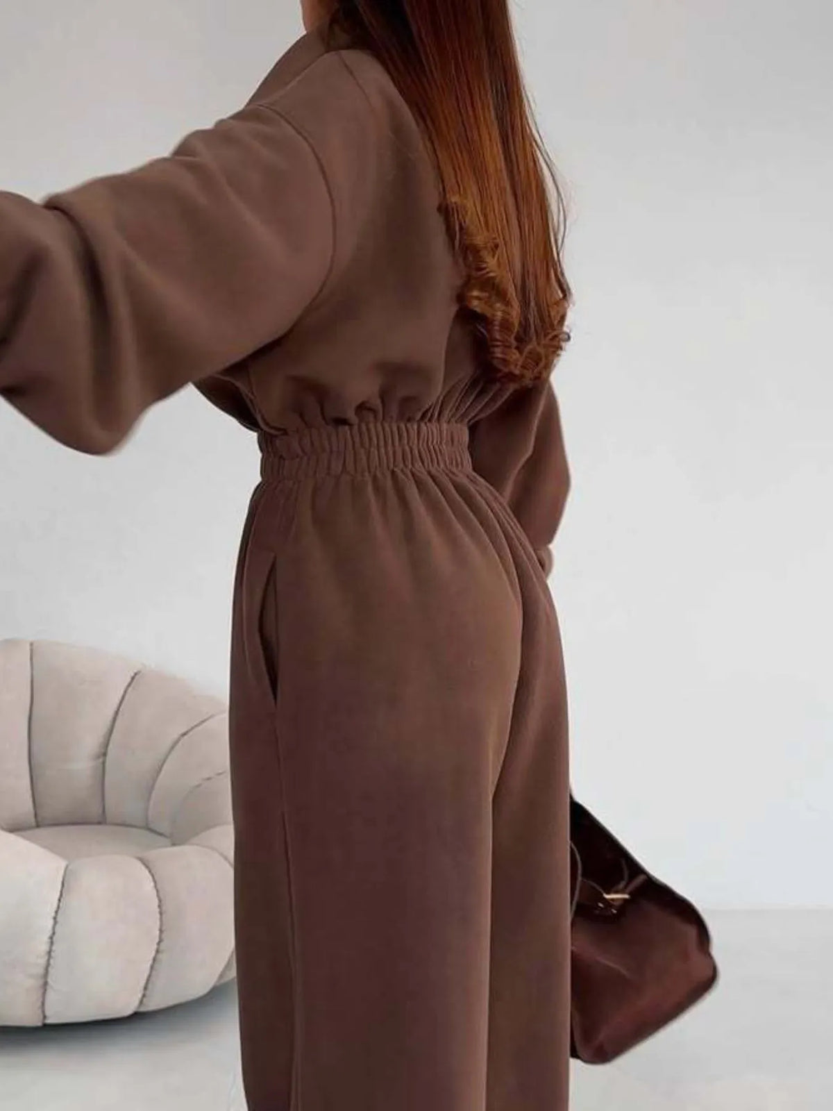Zip Front Long Sleeve Jumpsuit (5)