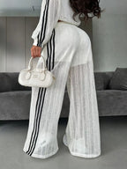 Side Stripes Zip Up Top Pants Set (10)