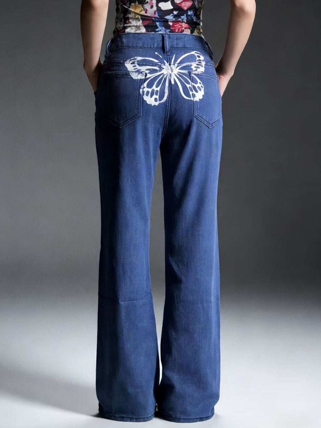 Butterfly Back Wide Leg Jeans (5)