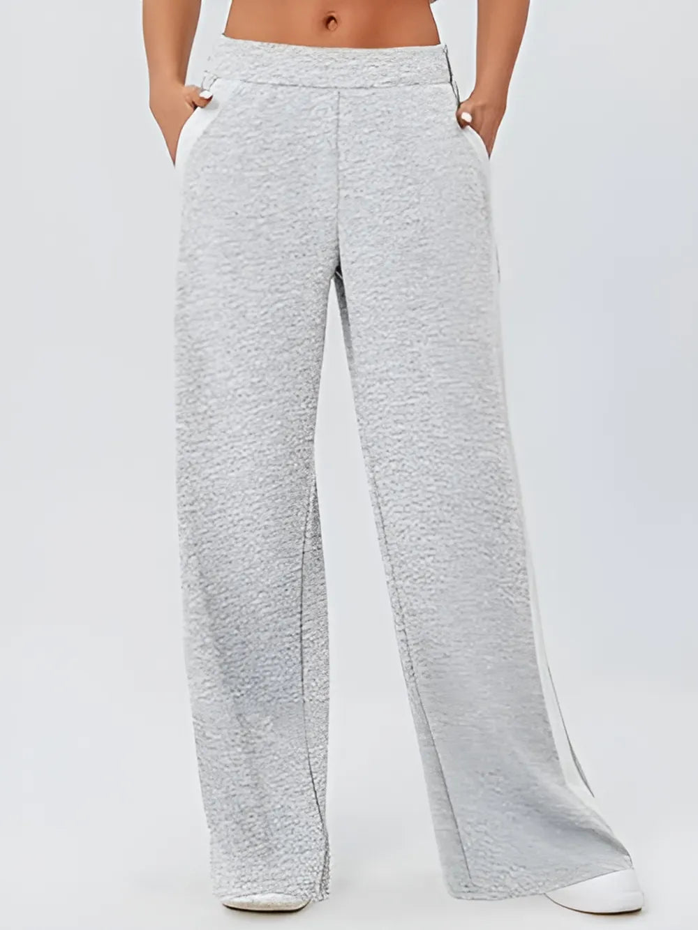 Side Striped Wide Leg Pants (10)