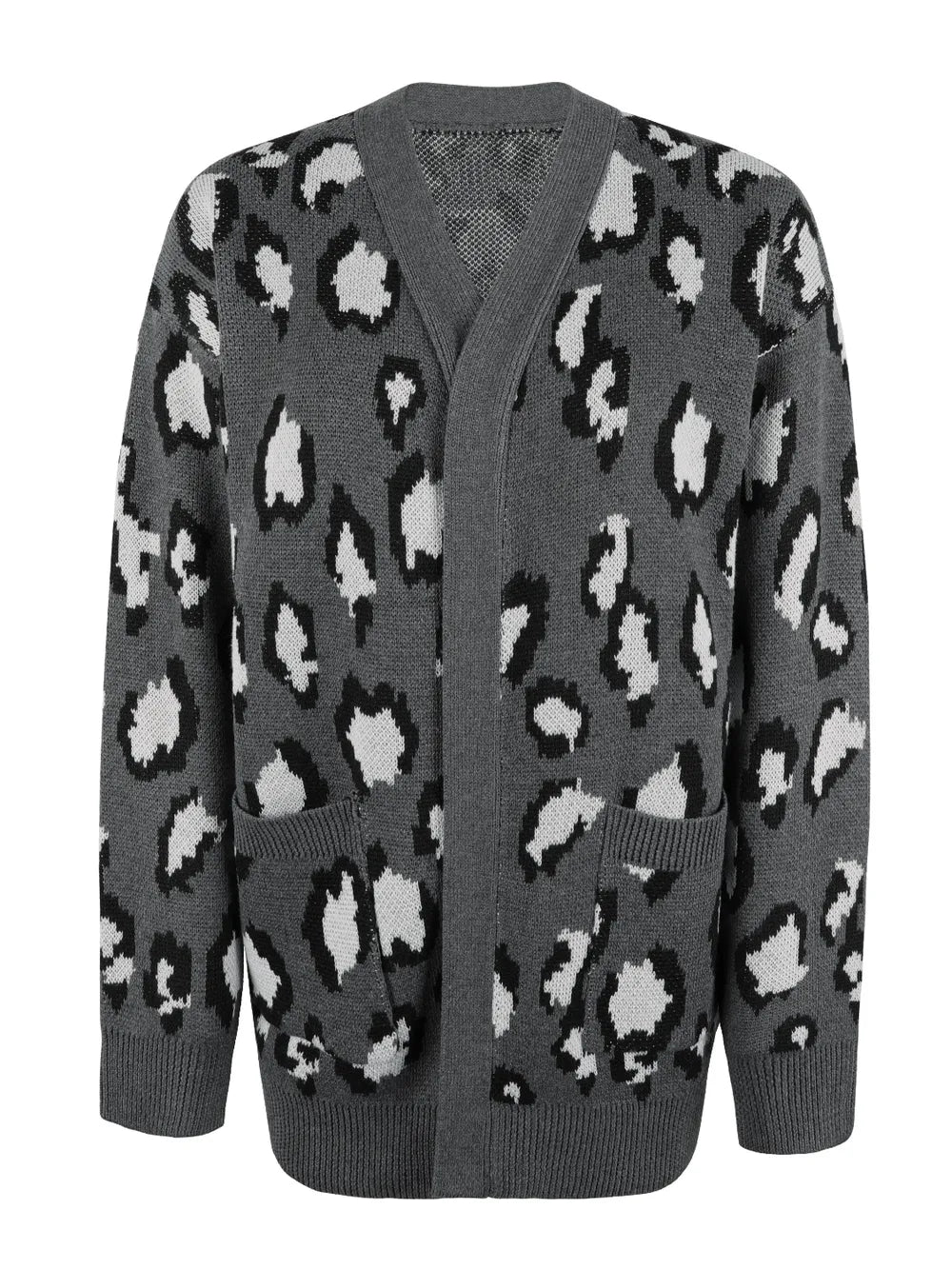 Leopard Open Front Dropped Shoulder Cardigan (18)