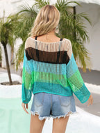 Block Openwork Boat Neck Cover Up (20)