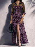 Leopard Sheer Mesh Dress