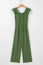 Ruffled Cap Sleeve Wide Leg Jumpsuit (10)