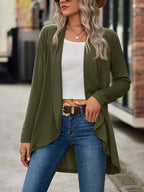 Open-front Dropped Shoulder Cardigan (14)