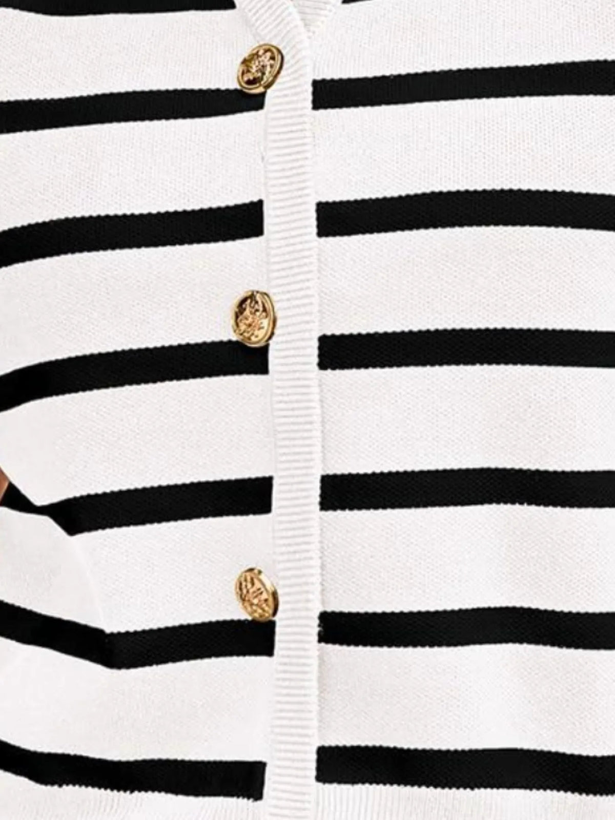 Striped Button-front Sweater Vest (8)
